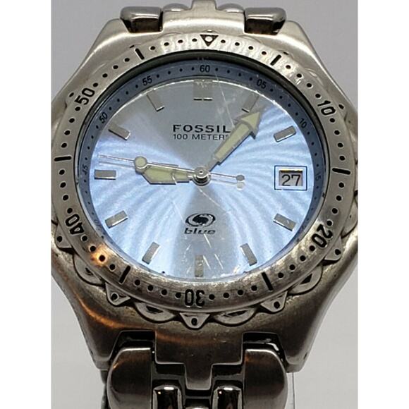 Vintage Fossil Men's Watch Am-3486 40mm
